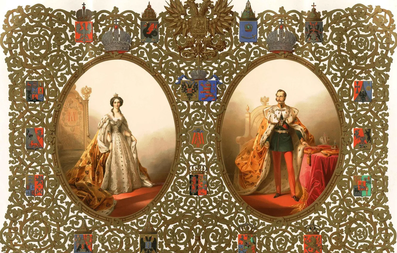 Photo wallpaper 1856, Coronation, Michael Zichy