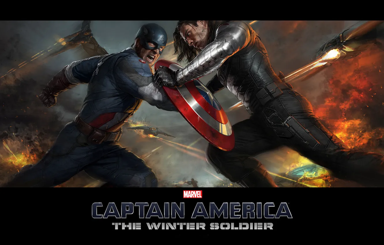 Photo wallpaper Captain America, Chris Evans, The first avenger, Chris Evans, The Winter Soldier, Another voina