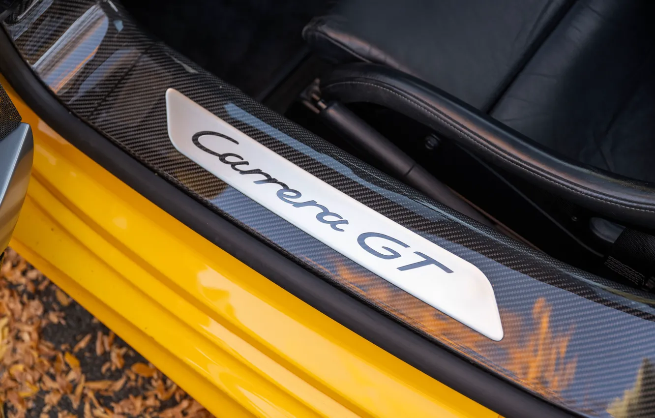 Photo wallpaper Porsche, Porsche Carrera GT, badge