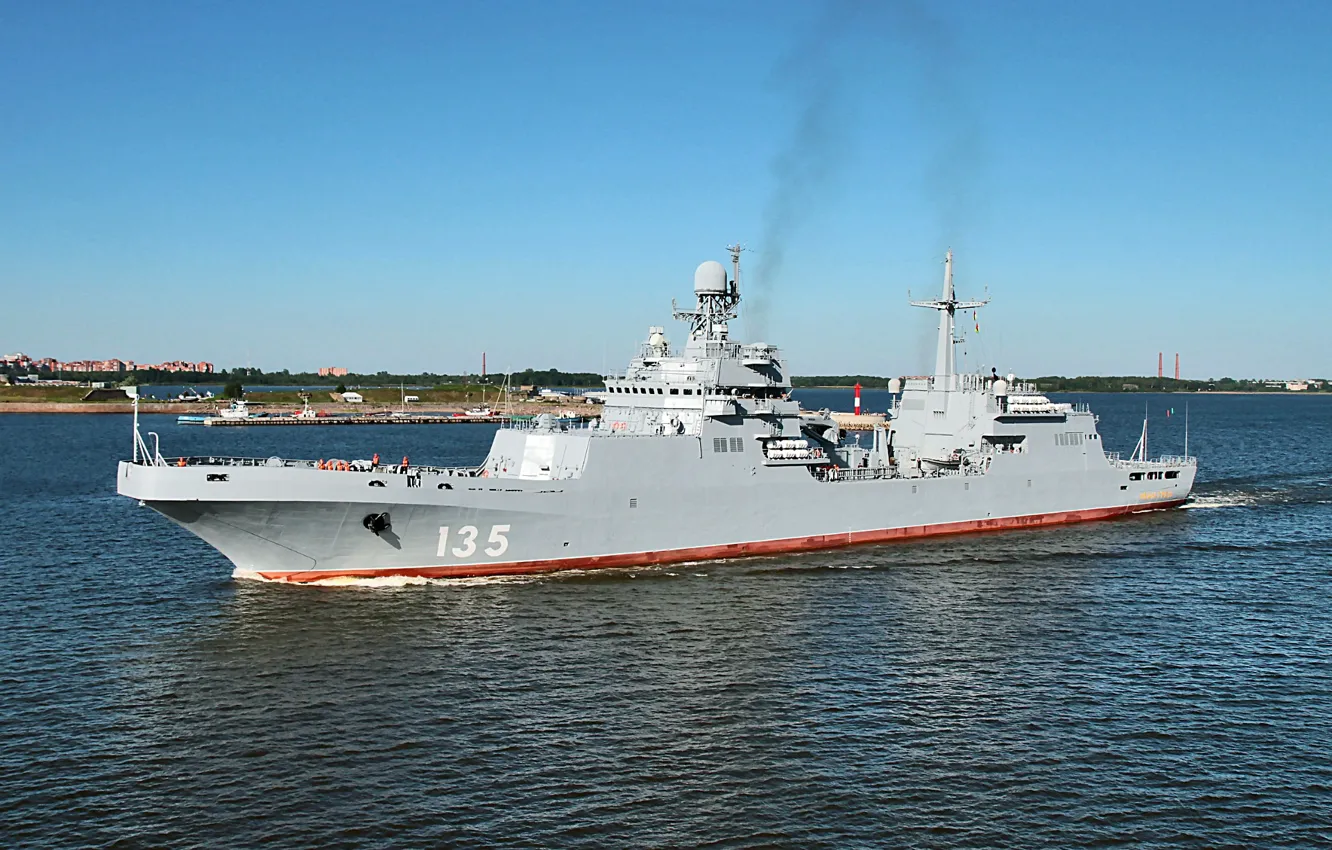 Photo wallpaper ship, Navy, landing, Ivan Gren, project 11711