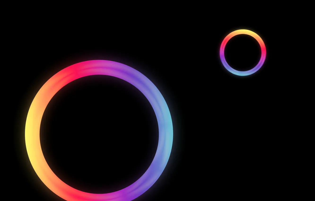 Photo wallpaper gradient, neon, neon gradient, neon circle, neon rainbow circle