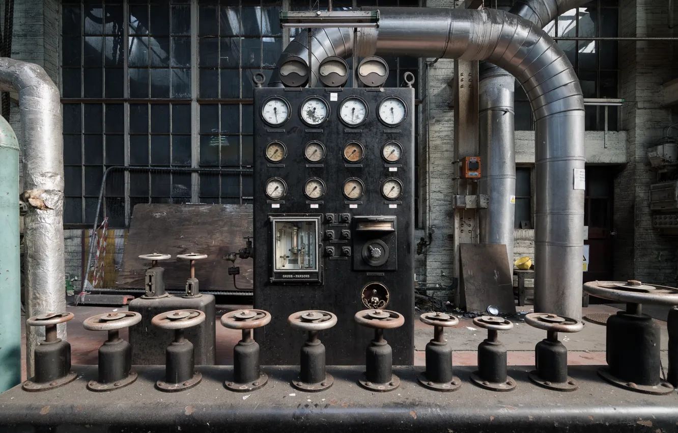 Photo wallpaper background, plant, factory