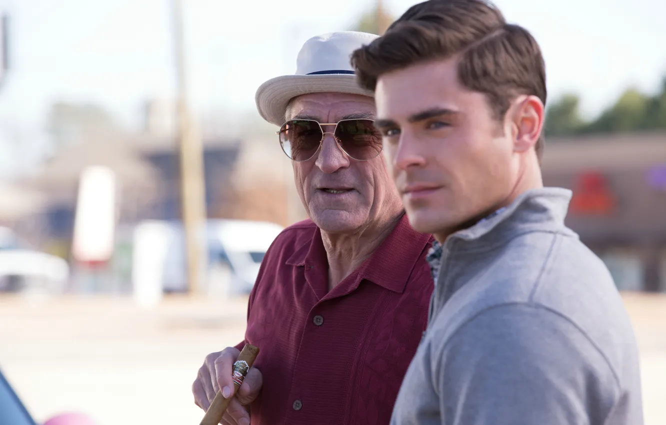 Photo wallpaper blur, frame, hat, glasses, cigar, Zac Efron, Zac Efron, Comedy