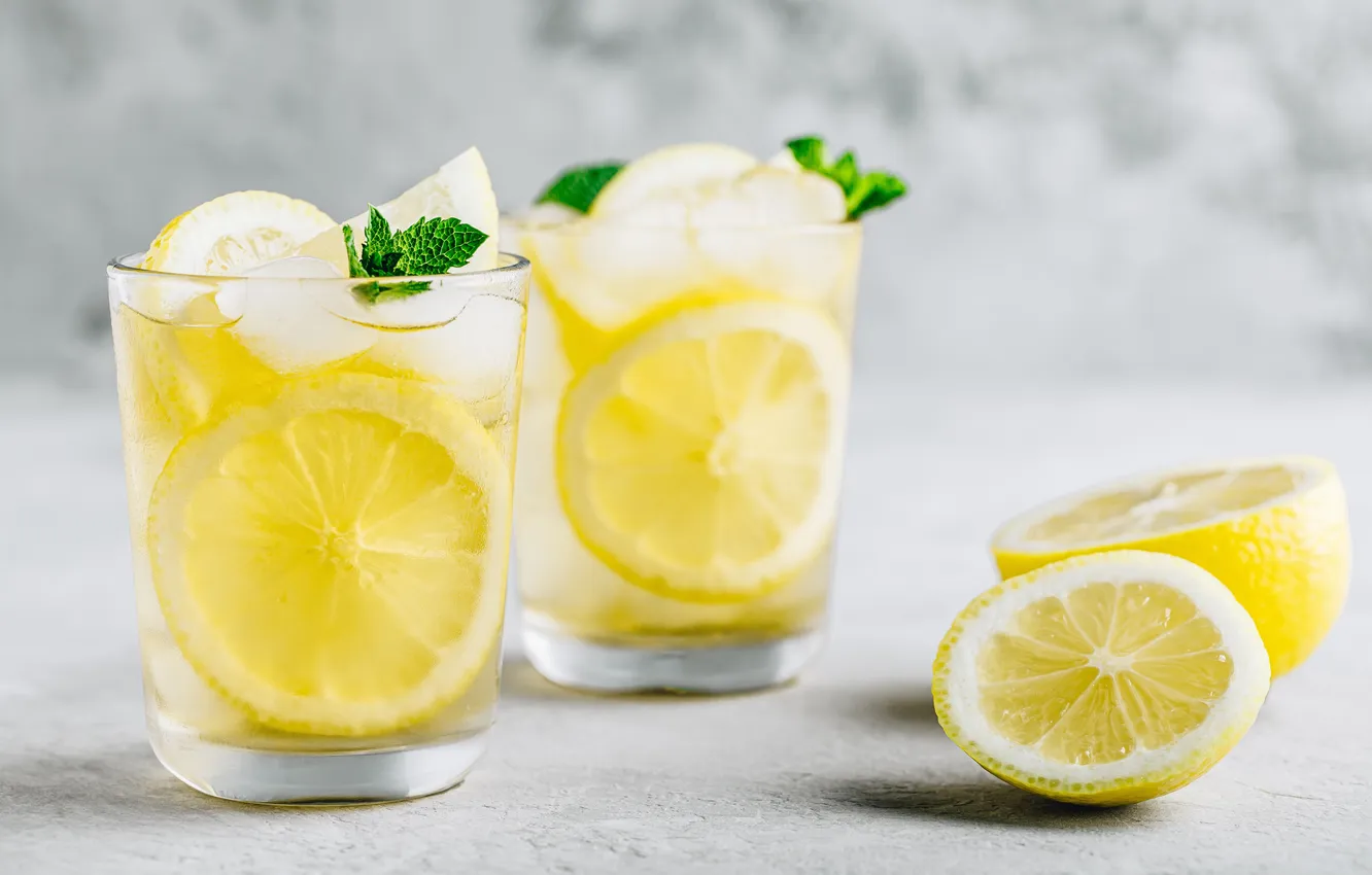 Photo wallpaper green, Frozen, glass, fresh, food, fruit, detox, drink