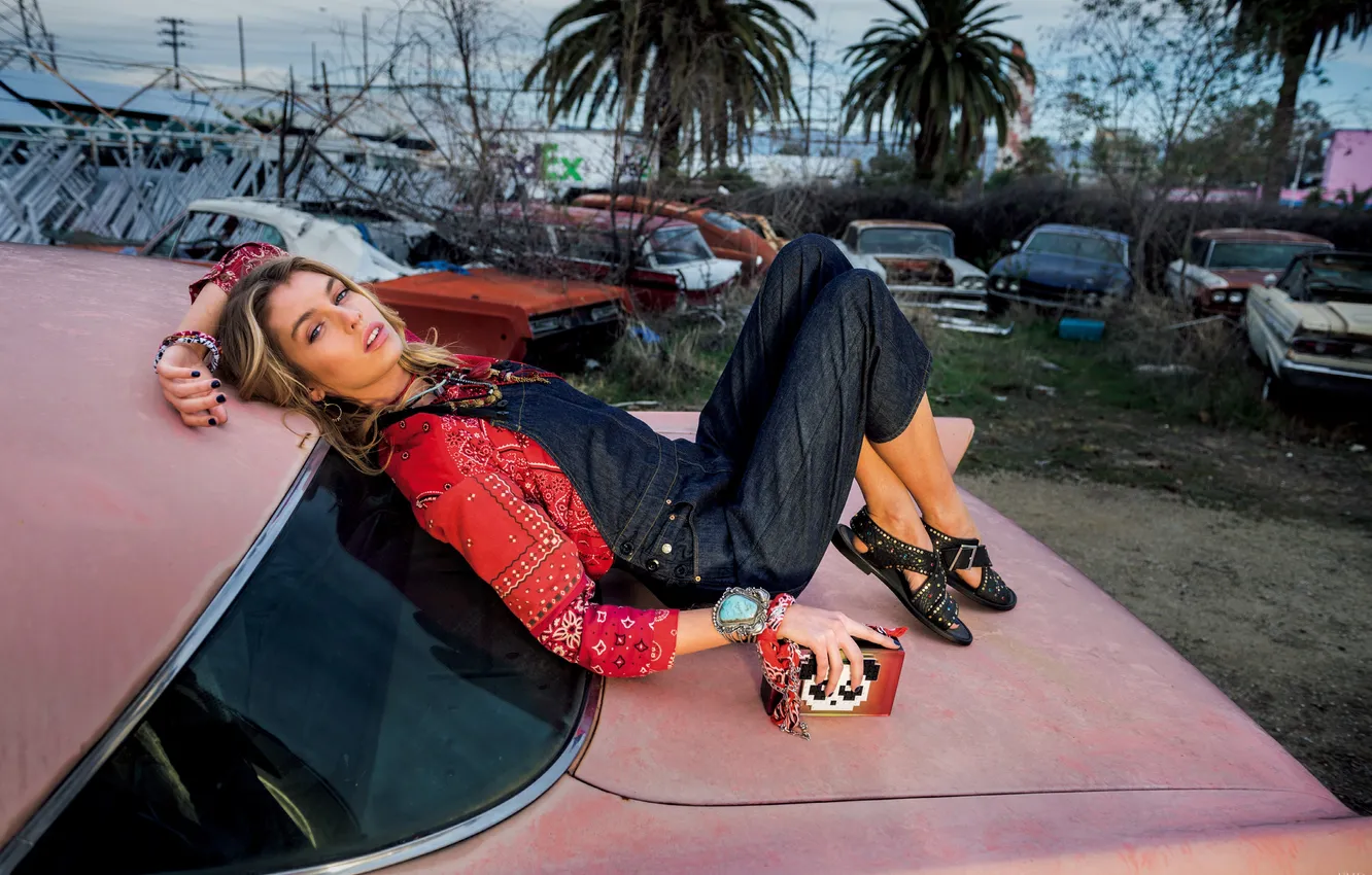 Photo wallpaper girl, dress, model, Stella Maxwell, Sweetheart