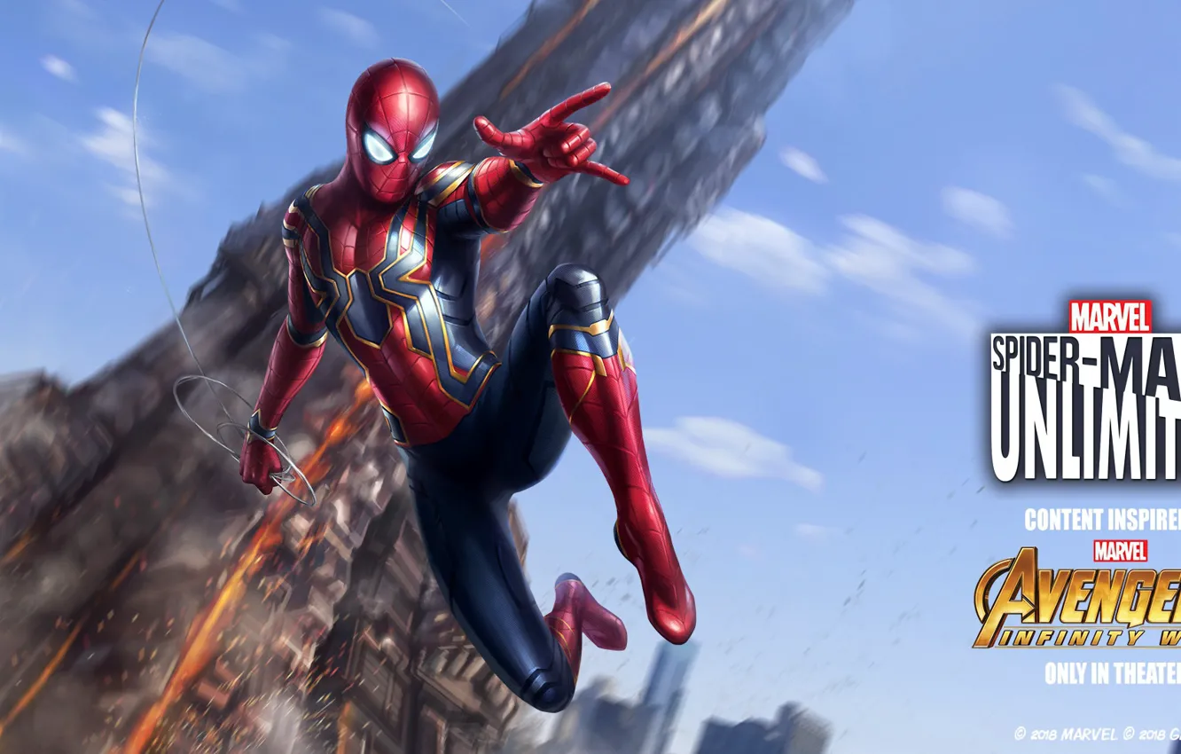 Photo wallpaper Marvel, Spider-Man, Iron Spider, Avengers Infinity War