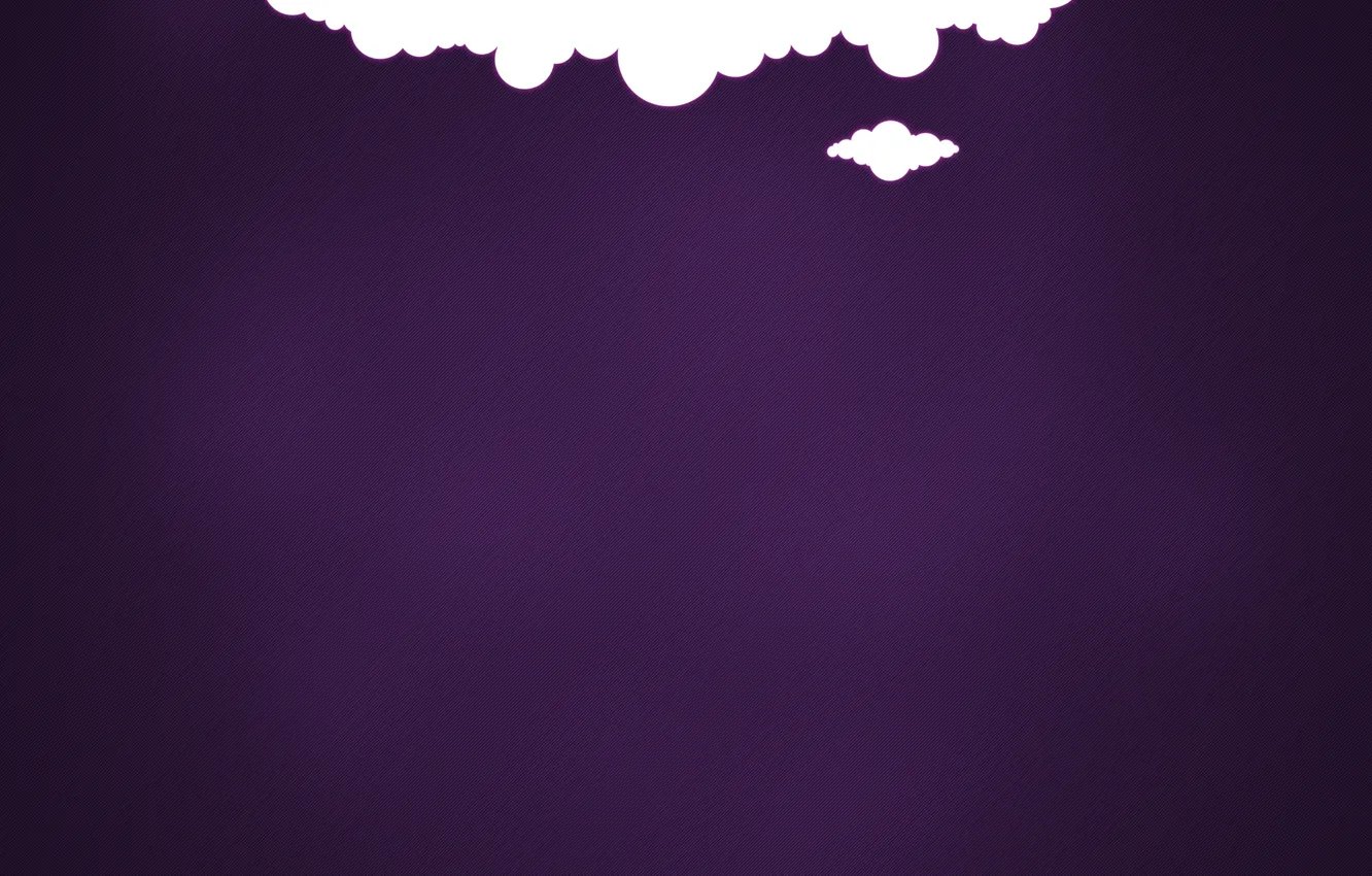 Photo wallpaper purple, clouds, background, minimalism