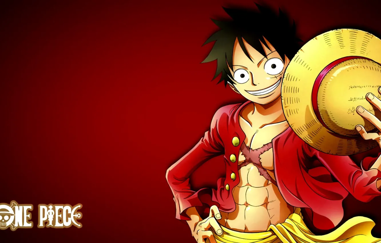 Photo wallpaper game, One Piece, pirate, smile, anime, boy, captain, warrior