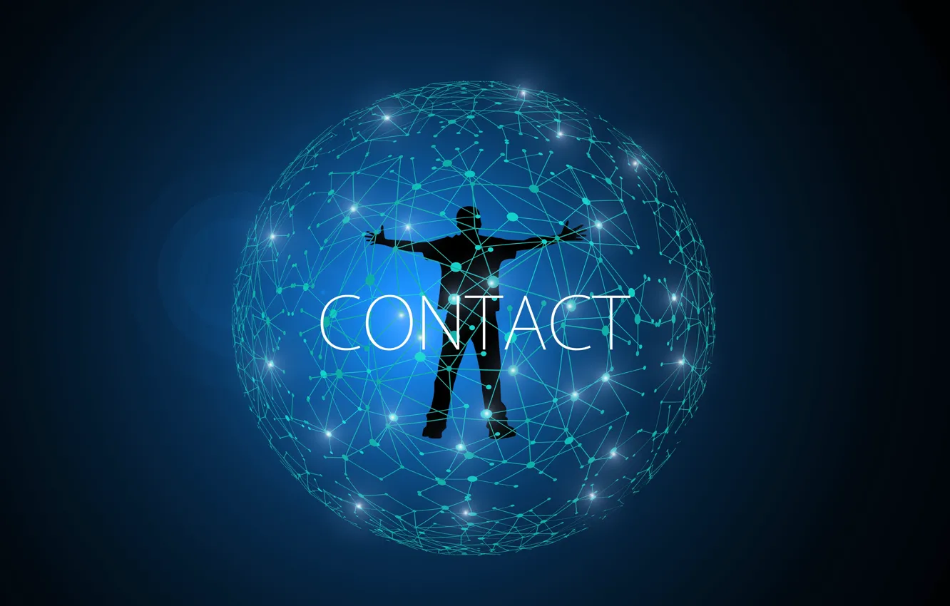 Photo wallpaper network, people, Internet, contacts