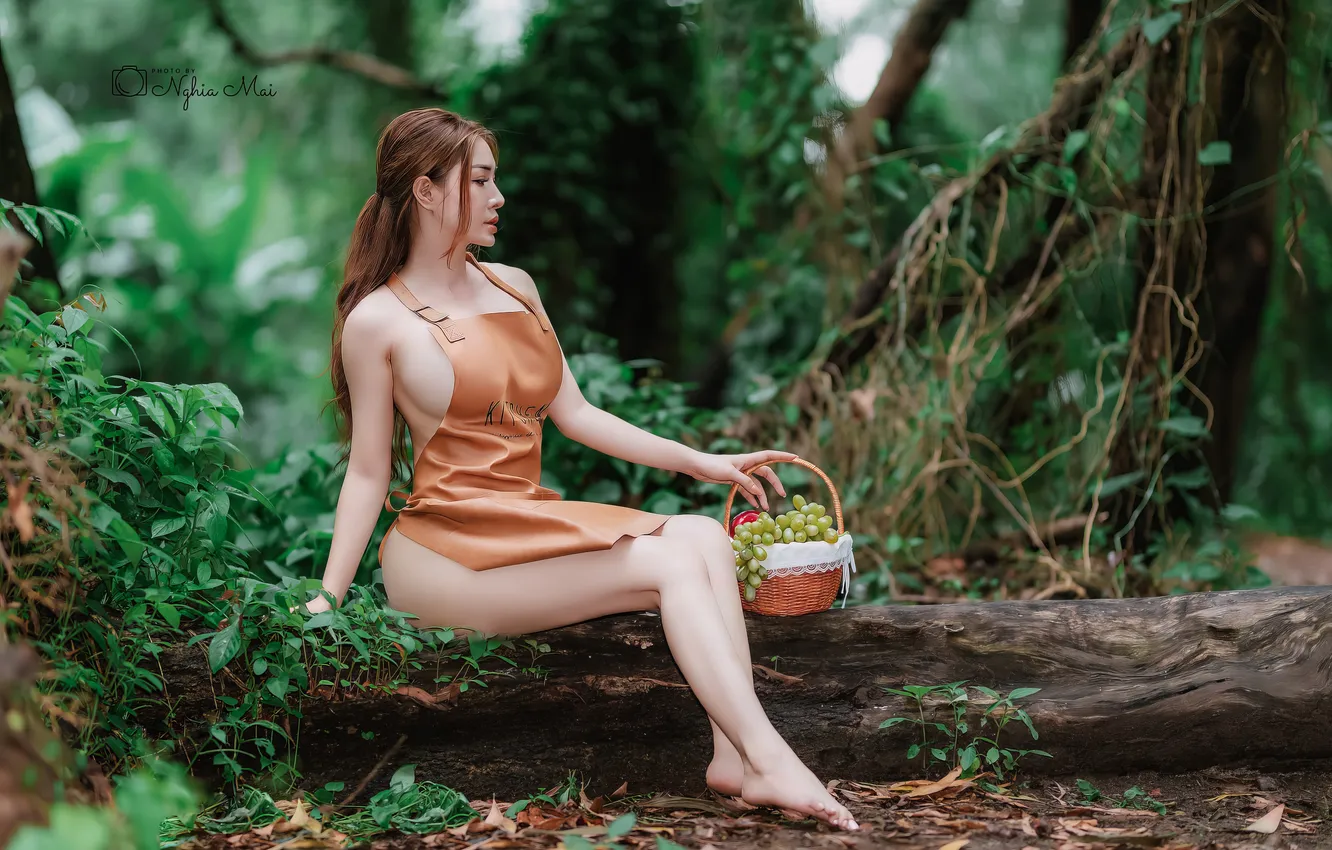 Photo wallpaper China, girl, sexy, girls, woman, model, asian, cute