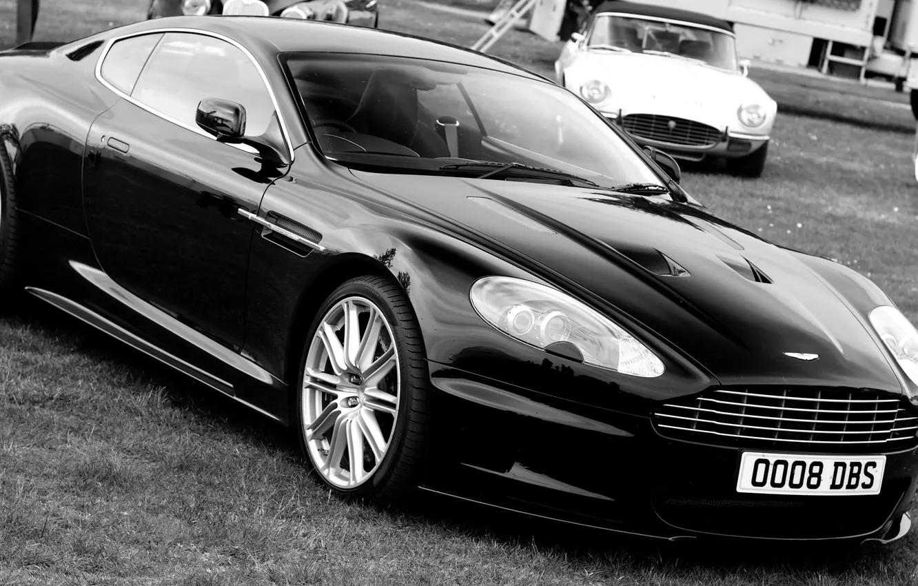 Photo wallpaper DBS, Aston, Martin, chorno white