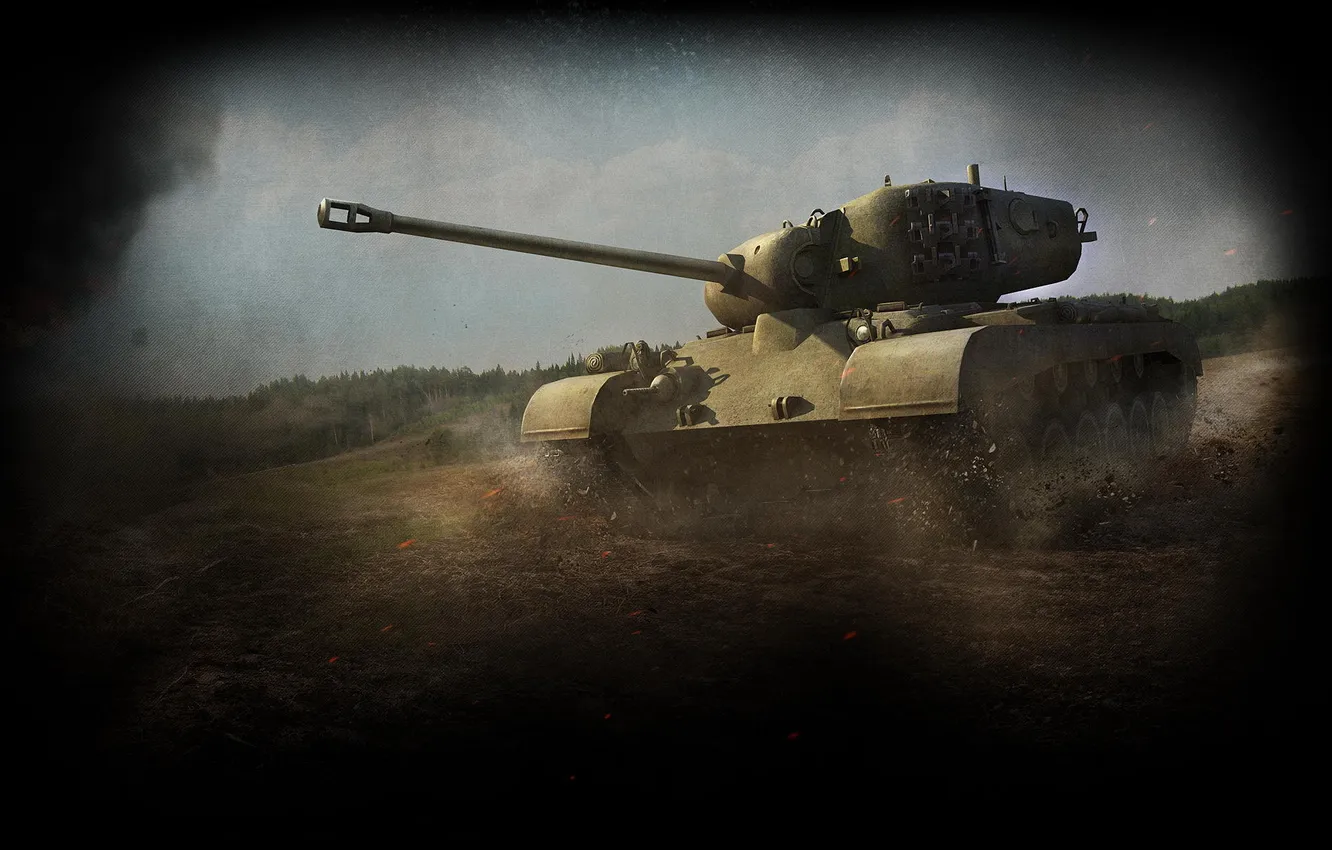 Photo wallpaper Tank, WoT, World of Tanks, M26 Pershing, Pershing, Perche
