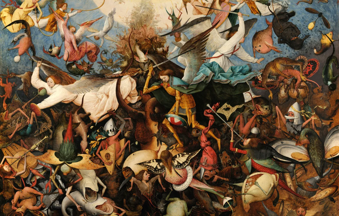 Photo wallpaper Pieter Bruegel The Elder, 1562, The Fall of the Rebel Angels, The fall of the …