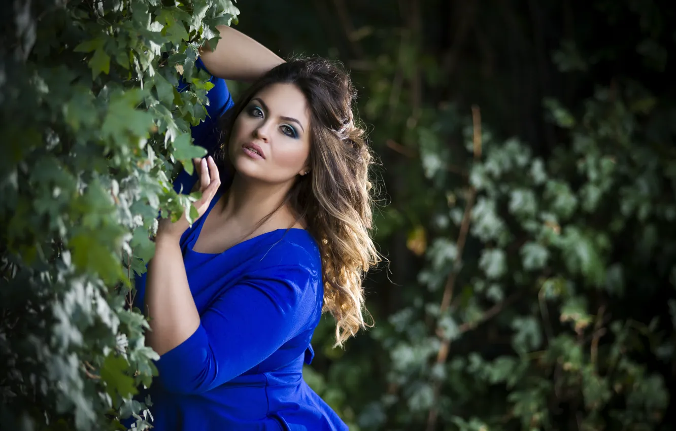 Photo wallpaper sexy, look, pose, Plus Size Model