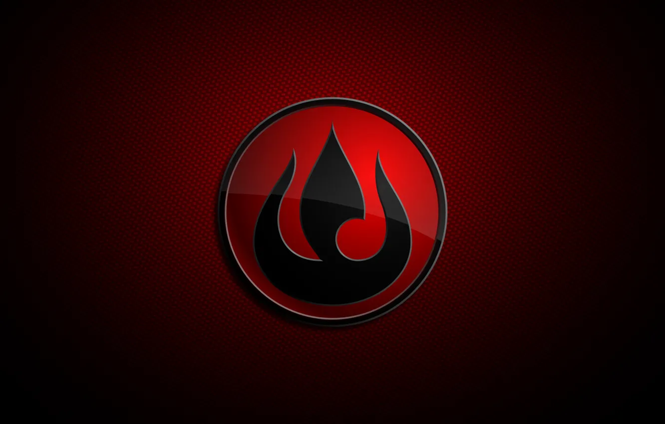 Photo wallpaper red, fire, avatar, Symbol, the last airbender, the Kingdom of fire