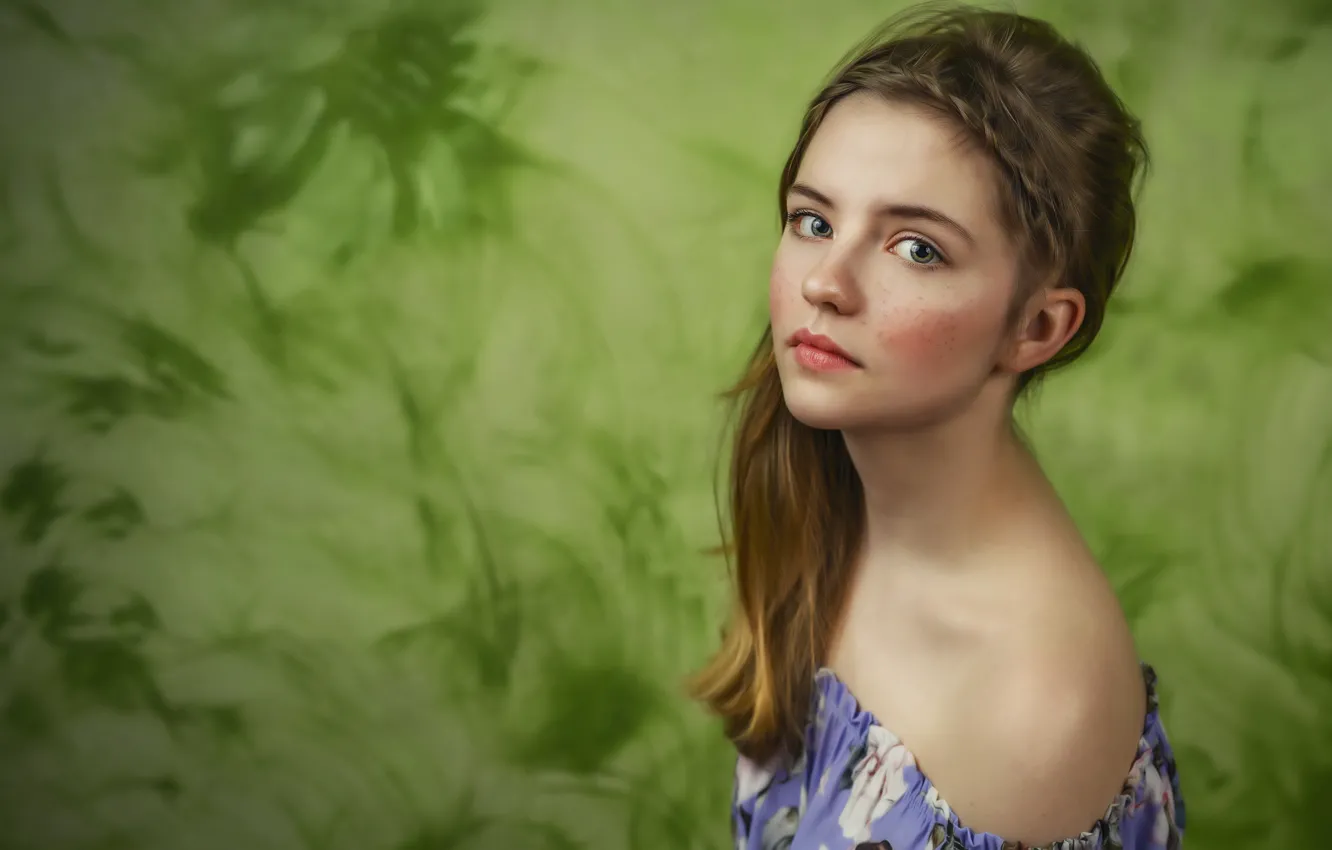 Photo wallpaper background, portrait, girl