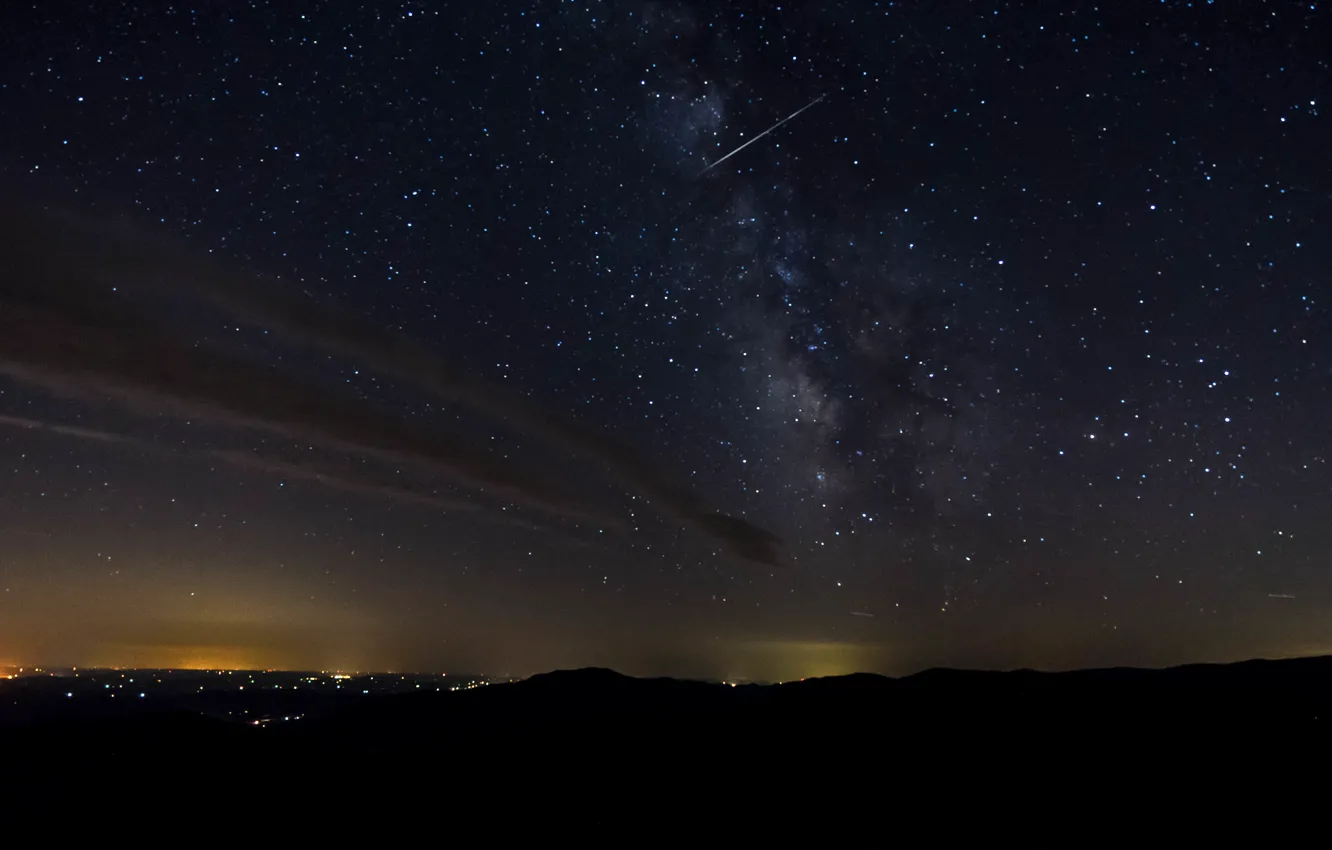 Photo wallpaper the sky, space, stars, night, space, the milky way