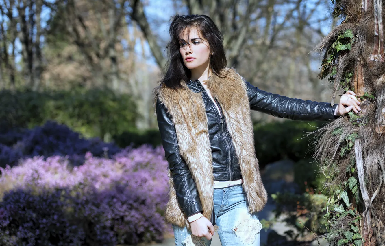 Photo wallpaper style, background, model, Martina