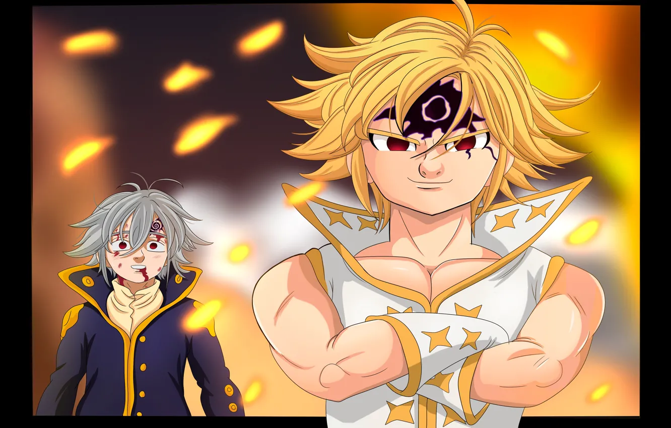 Photo wallpaper anime, asian, manga, oriental, asiatic, Nanatsu no Taizai, japonese, Seven Deadly Sins
