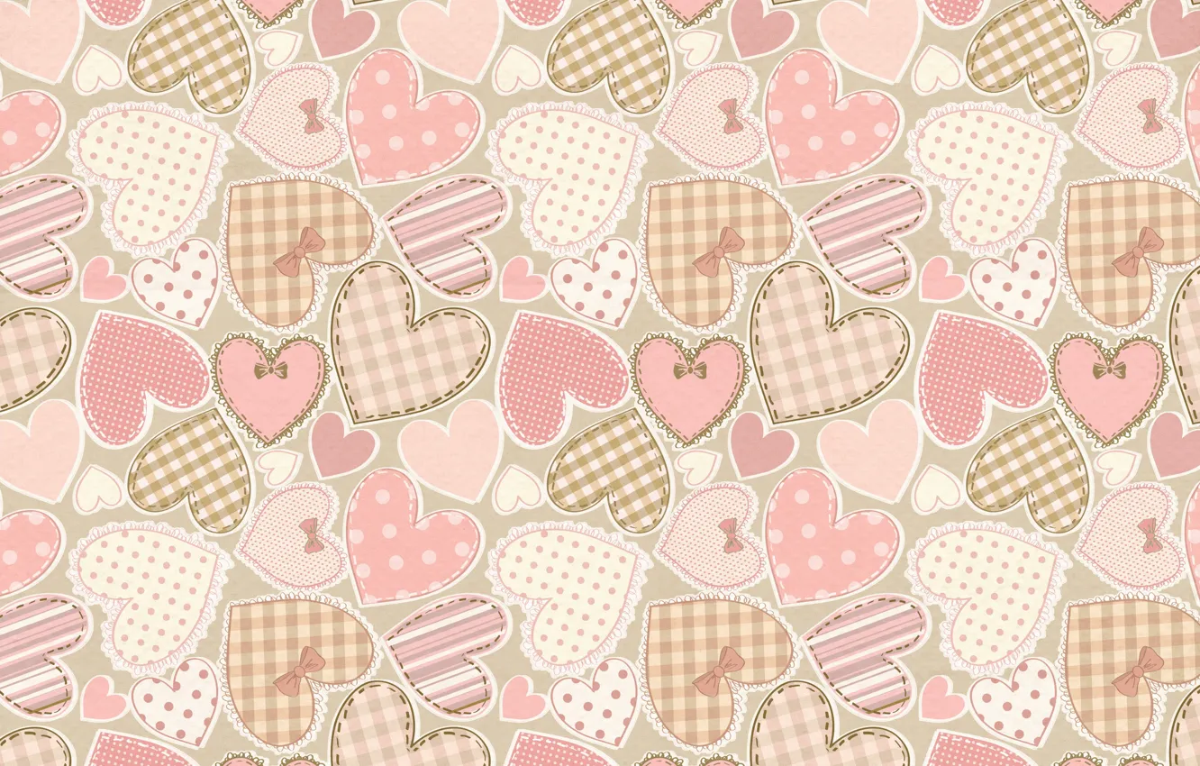 Photo wallpaper background, texture, hearts