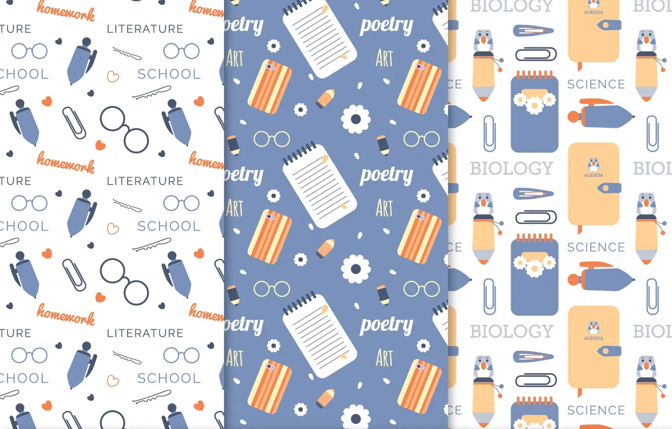 Photo wallpaper background, texture, school, patterns, school, Collection