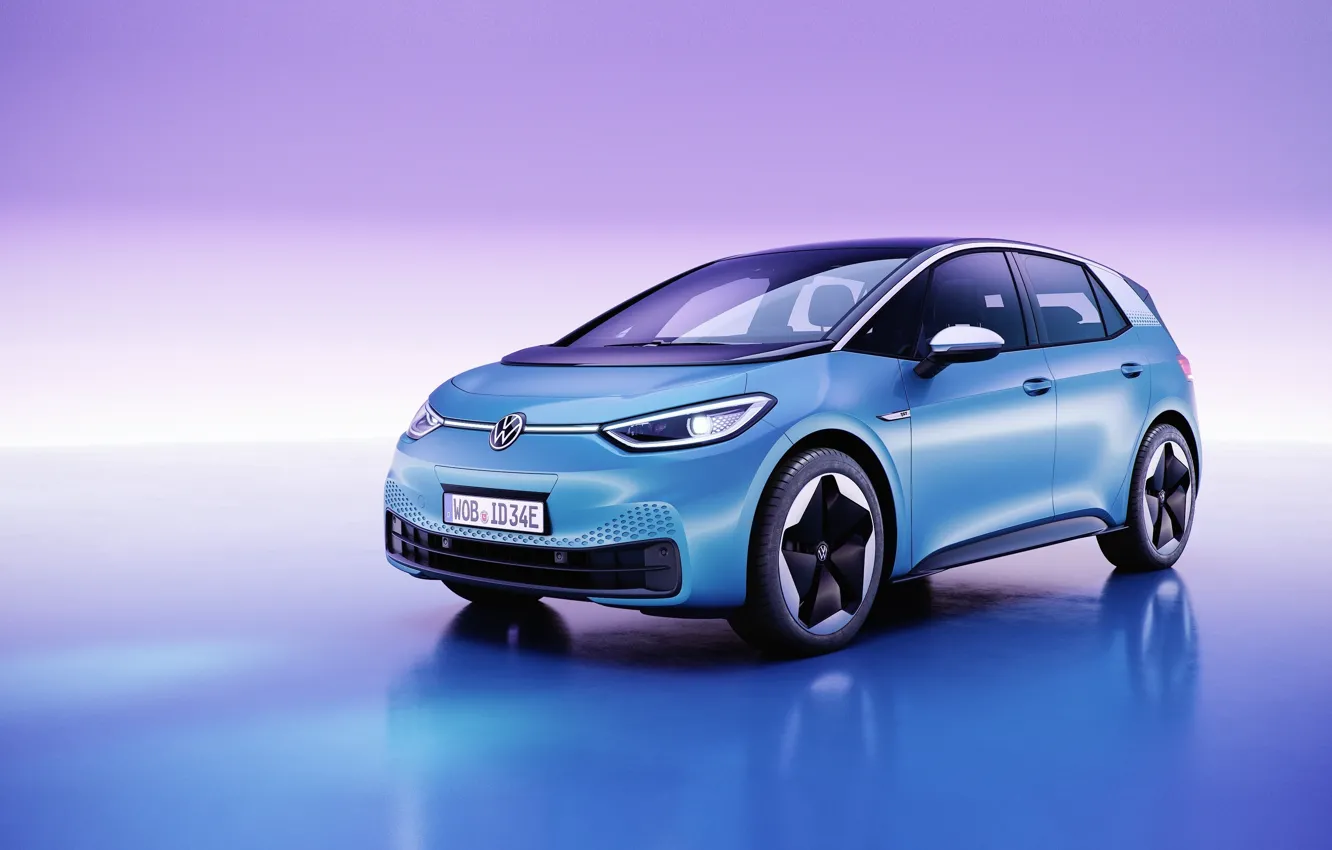 Photo wallpaper Concept, compact car, Volkswagen ID.3