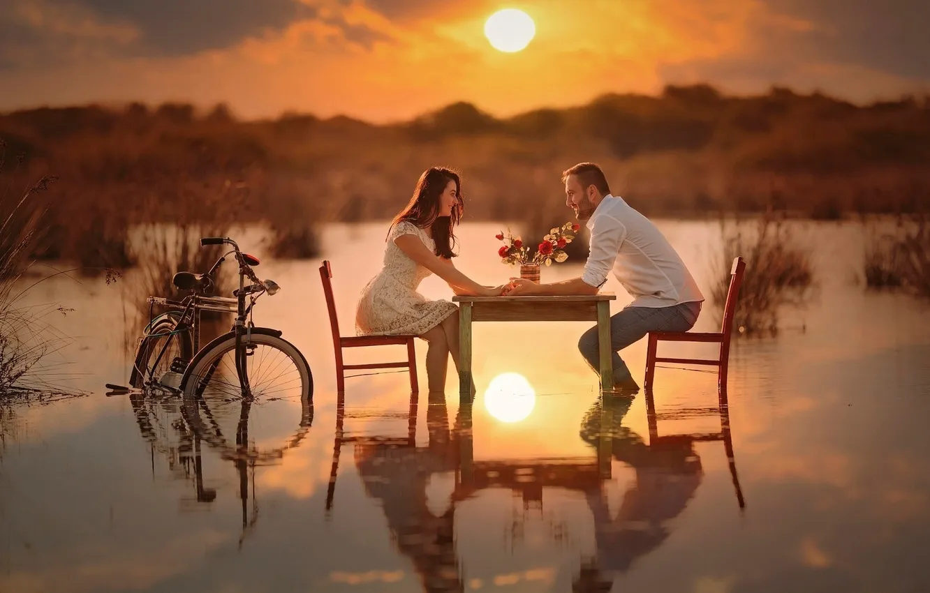 Photo wallpaper the situation, positive, date