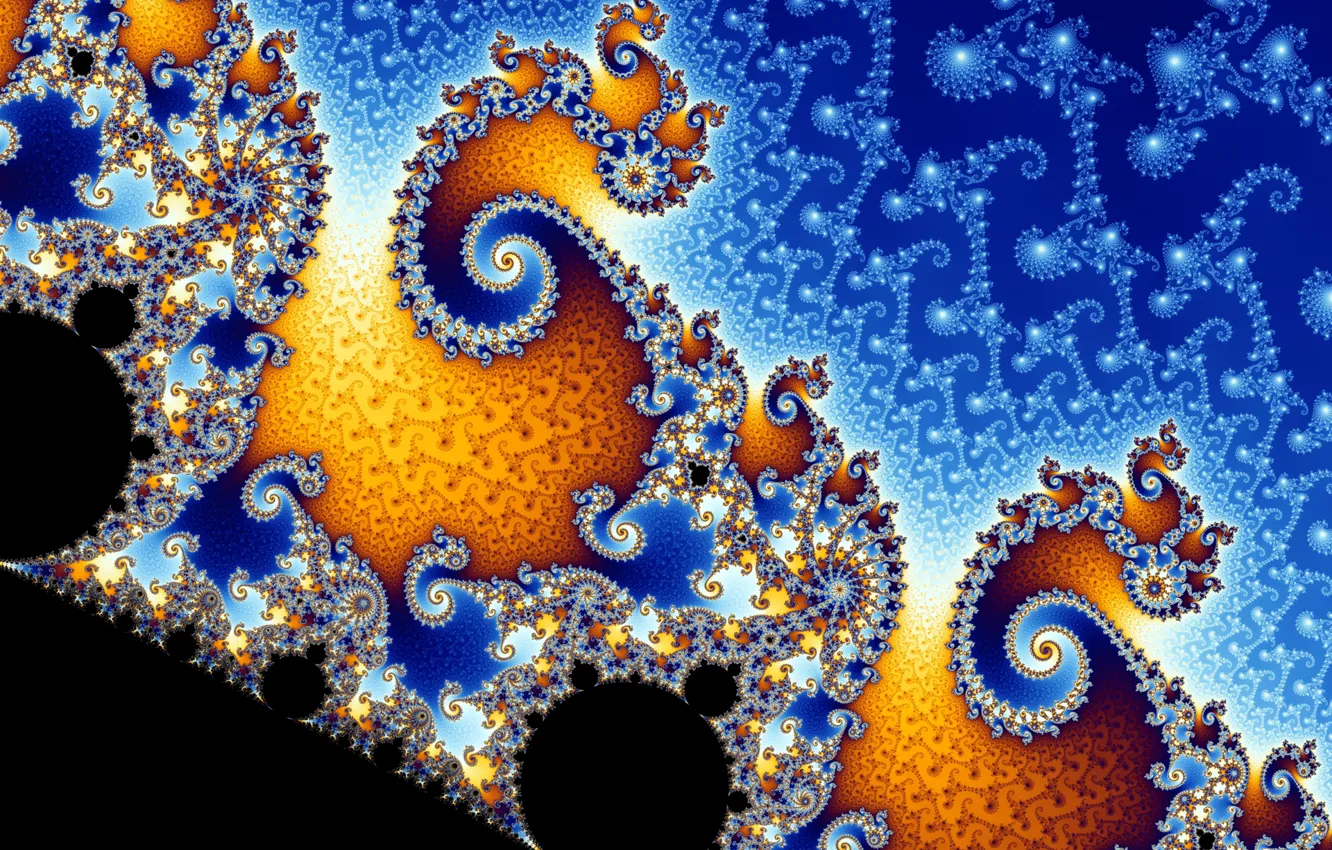 Photo wallpaper line, pattern, spiral, fractal