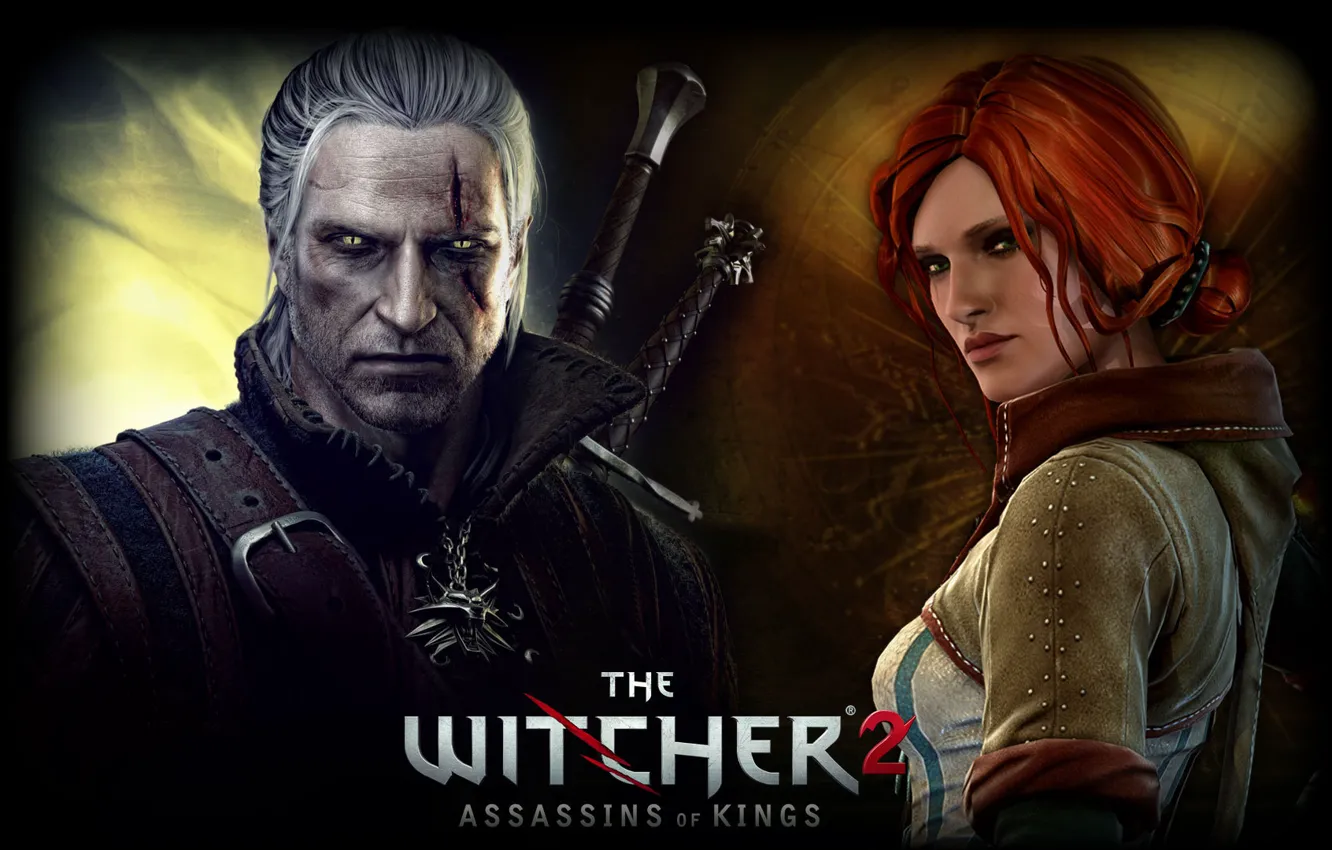 Photo wallpaper The Witcher, Geralt, Tris