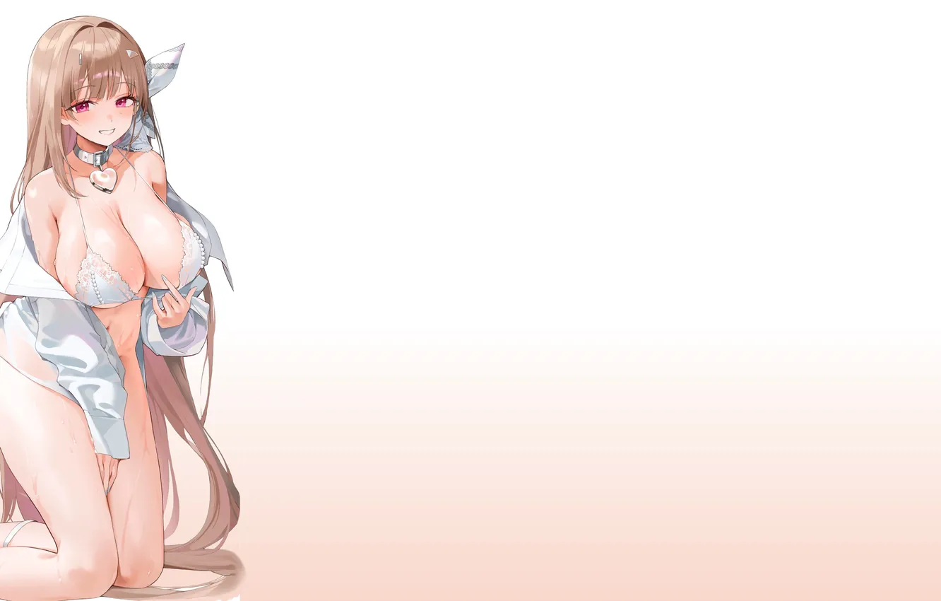 Photo wallpaper kawaii, girl, hot, sexy, wet, cleavage, boobs, anime