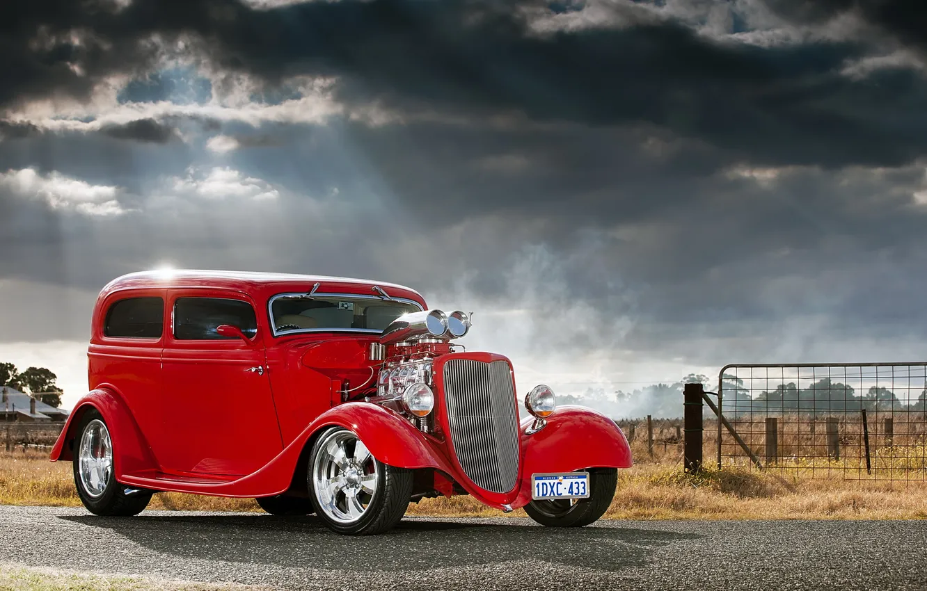Photo wallpaper auto, Hot Rod, classic car