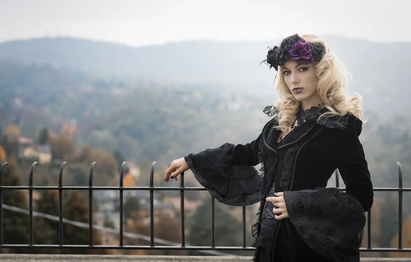 Photo wallpaper look, nature, face, style, background, model, hair, makeup