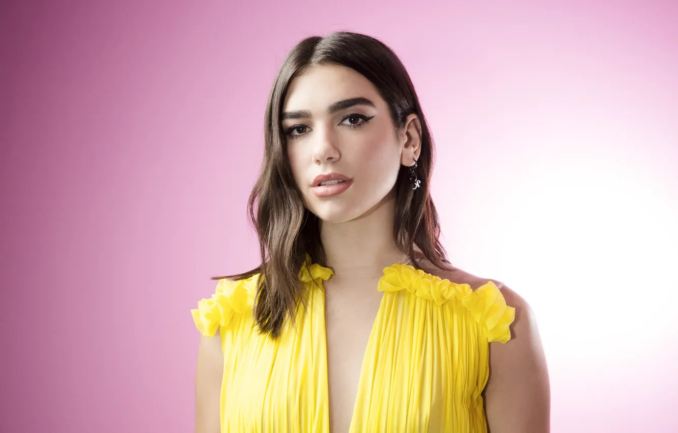 Photo wallpaper look, girl, photo, blouse, Dua Lipa