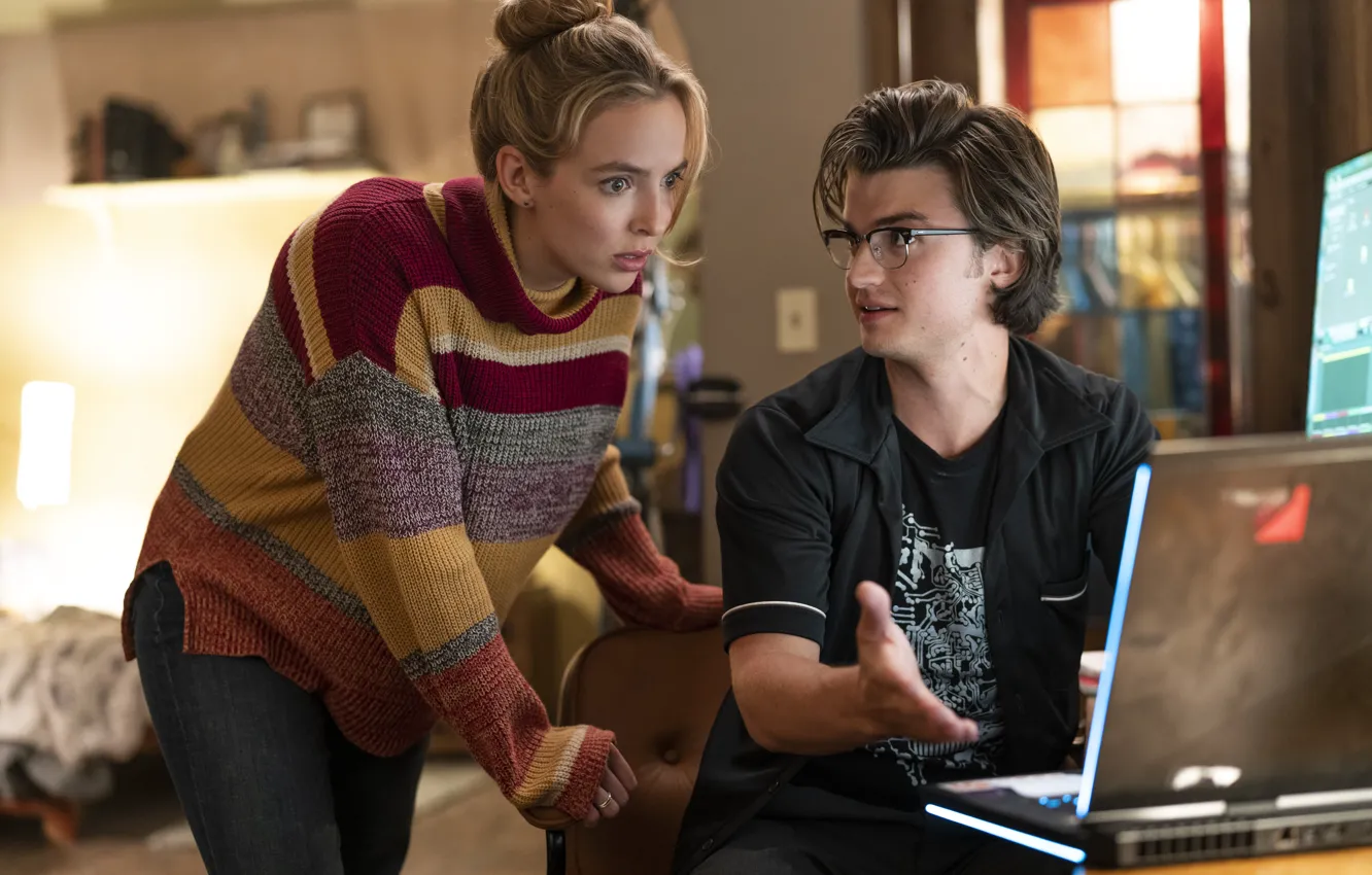 Photo wallpaper Joe Keery, Free Guy, Jodie Comer, 20th Century Studios