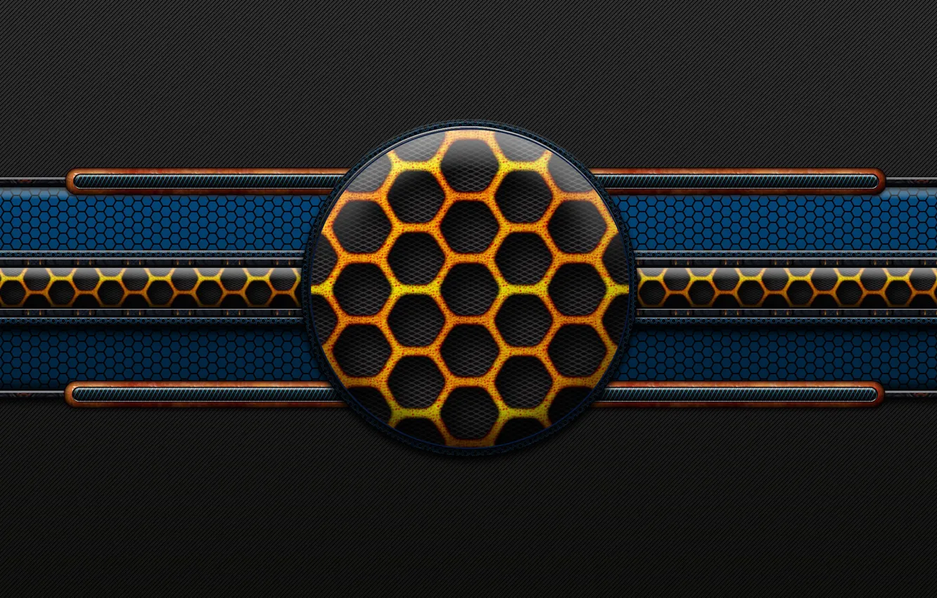 Photo wallpaper line, cell, cell, touch, honeyglow