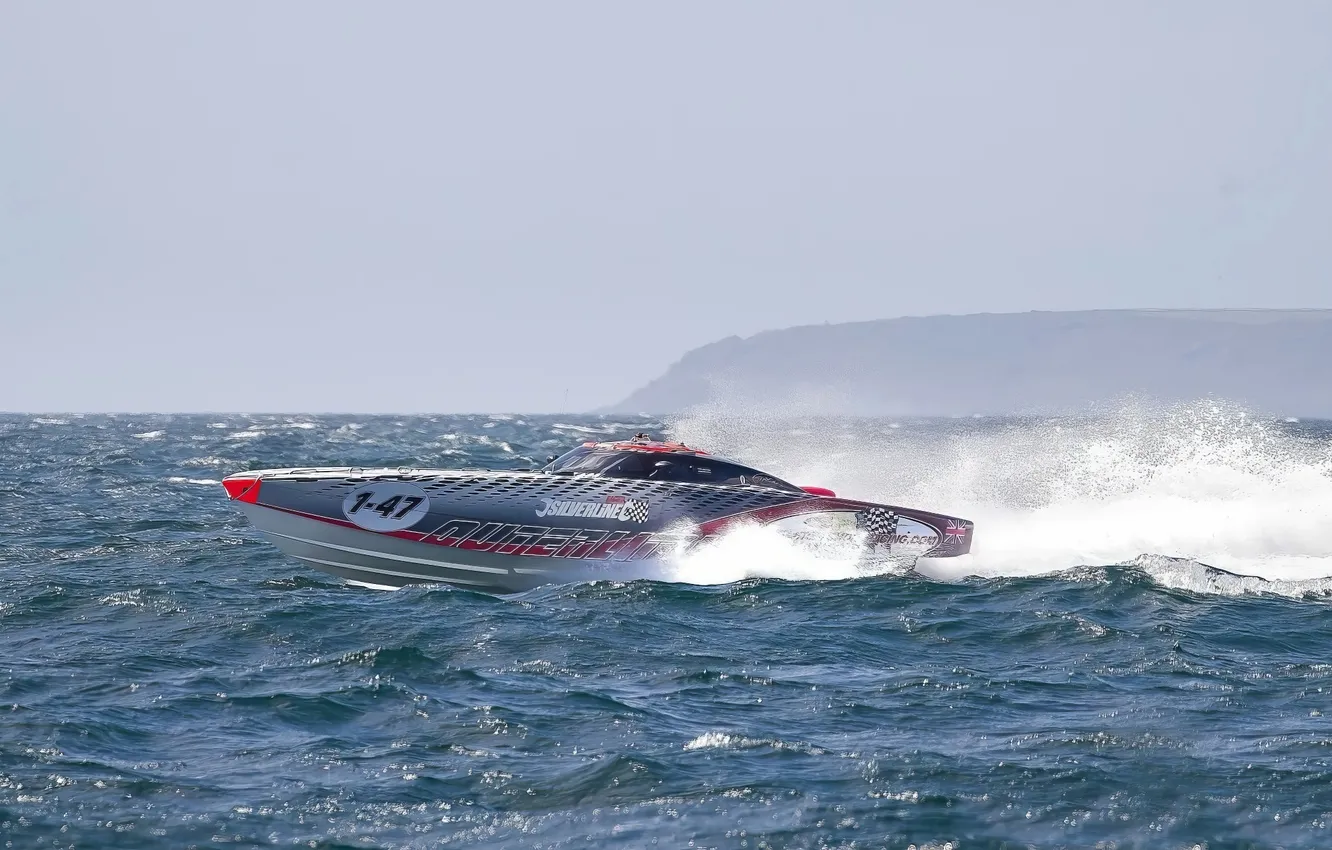 Photo wallpaper race, boat, speed