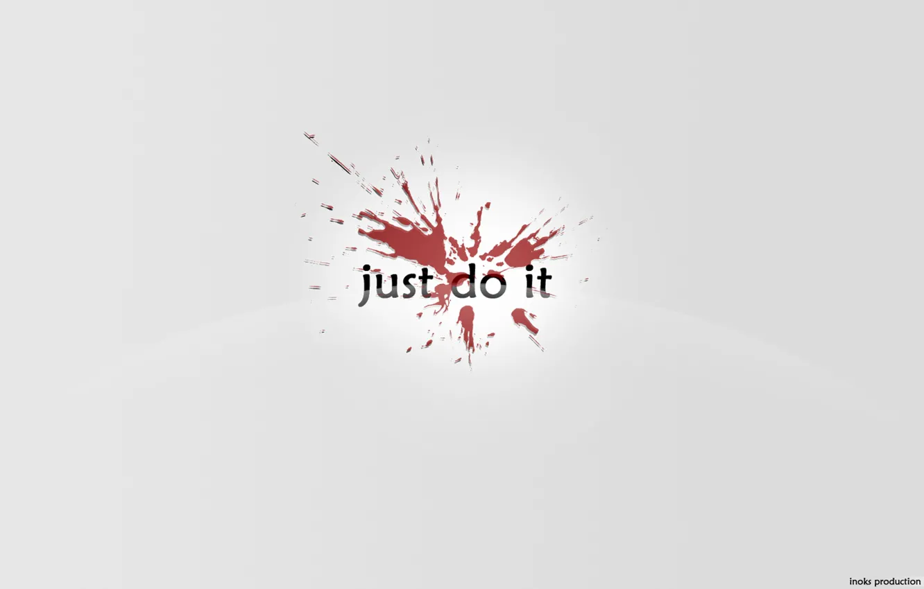 Photo wallpaper blots, Nike, just do it
