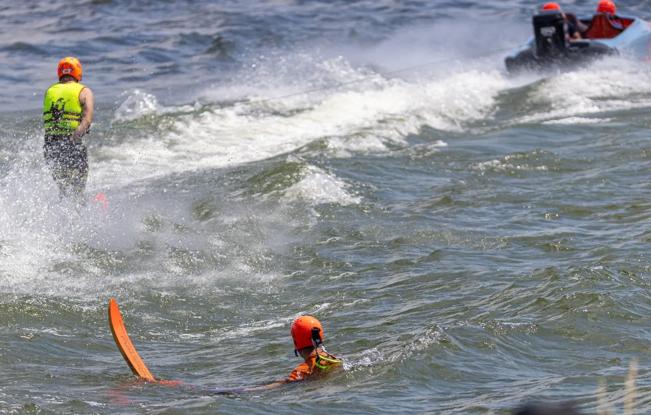 Photo wallpaper race, boat, speed