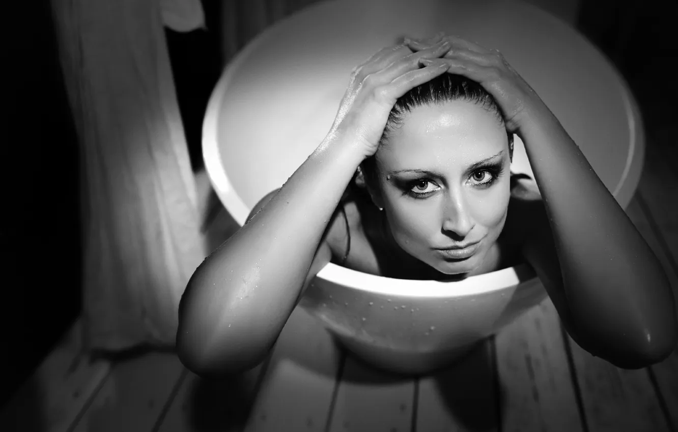 Photo wallpaper bath, producer, Charlotte Fantelli