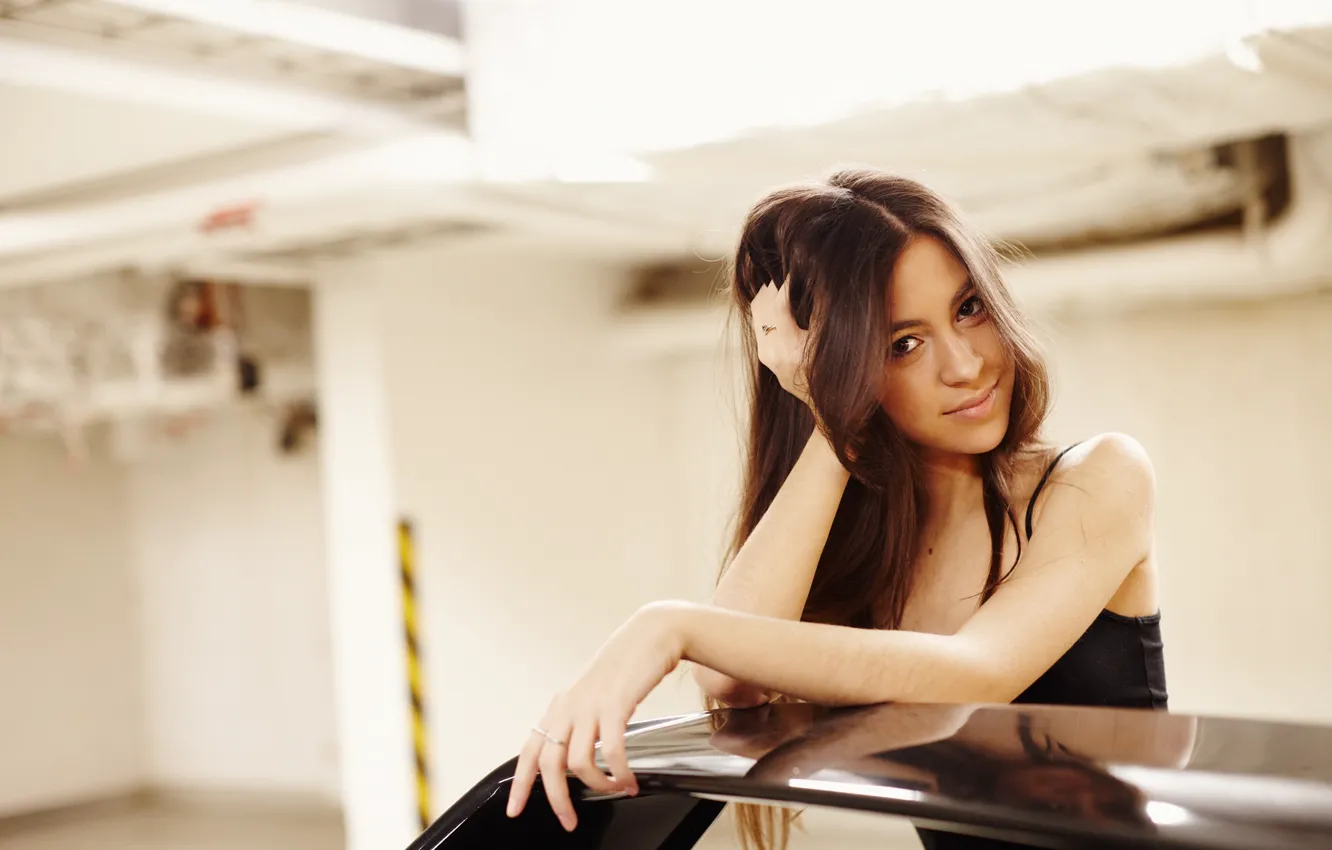 Photo wallpaper smile, hair, cutie, Ksusha