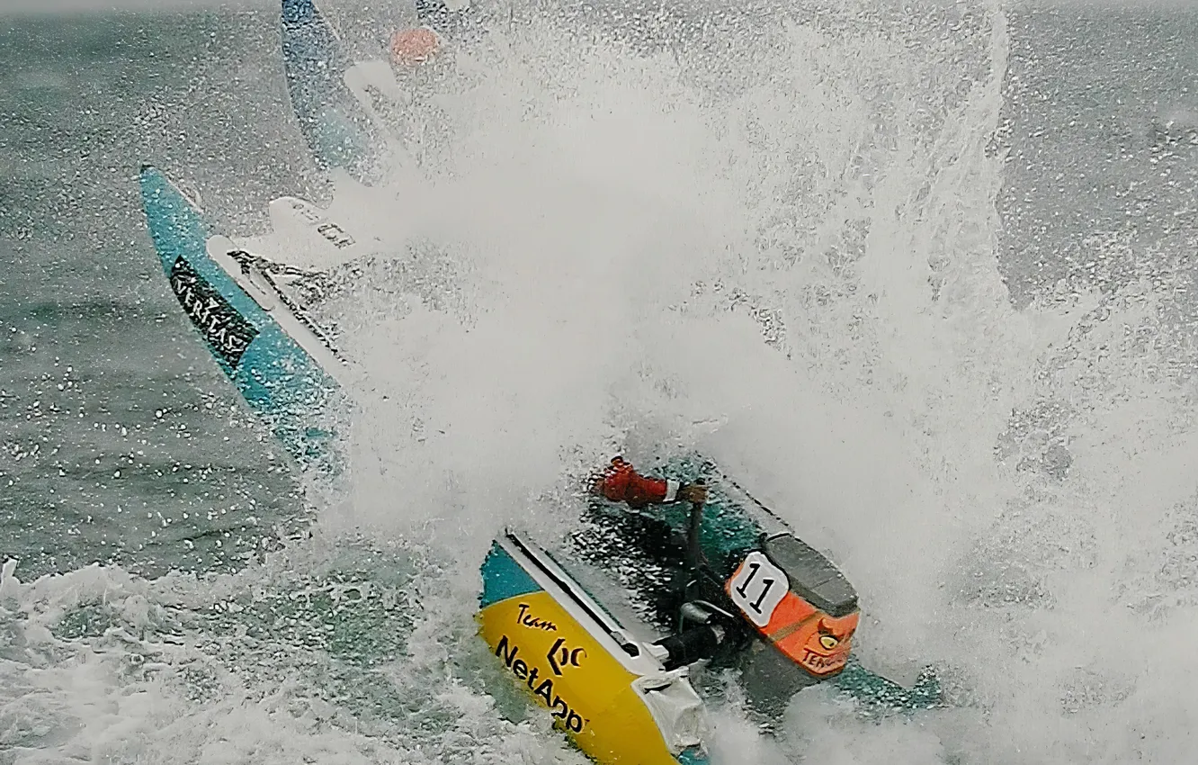 Photo wallpaper race, boat, speed