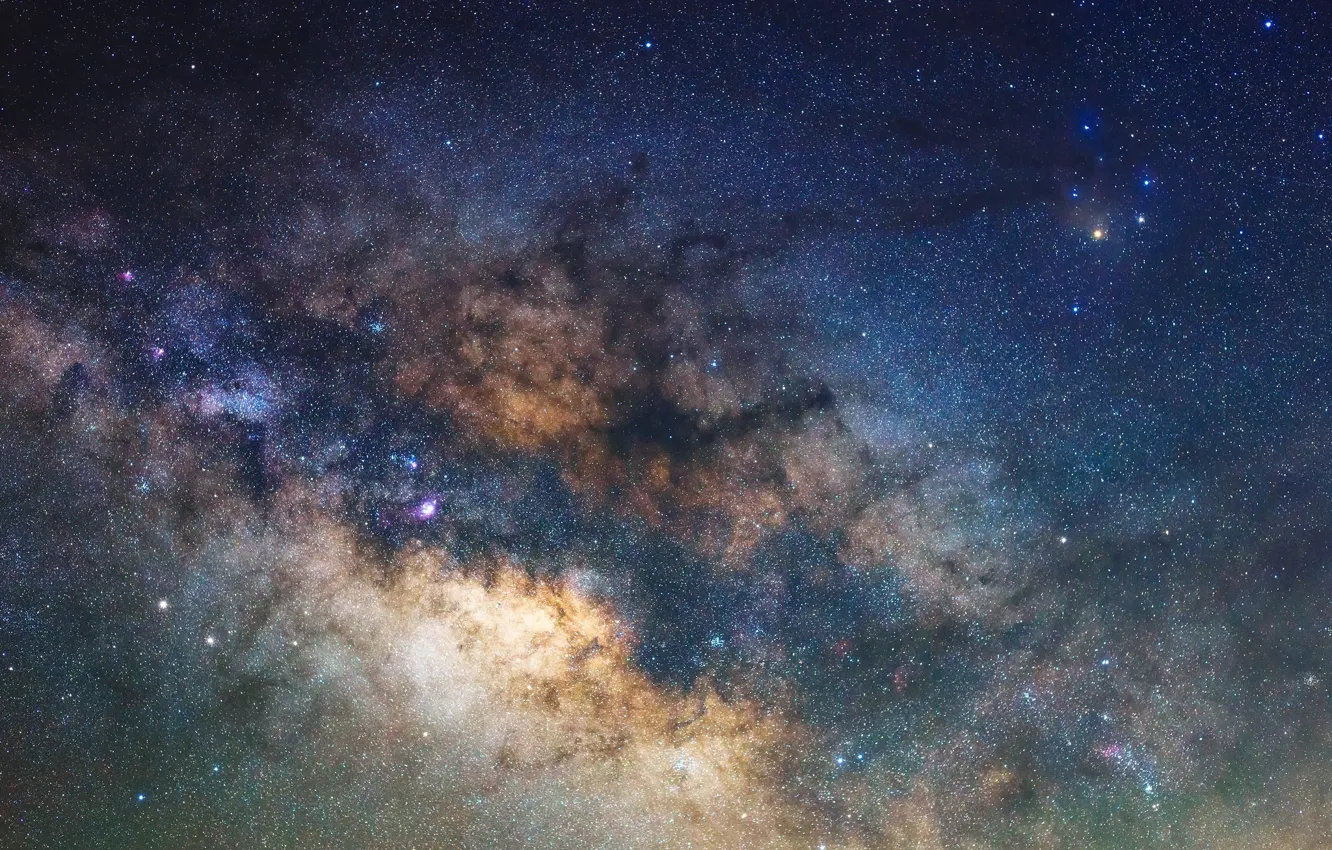 Photo wallpaper galaxy, the milky way, Solar System