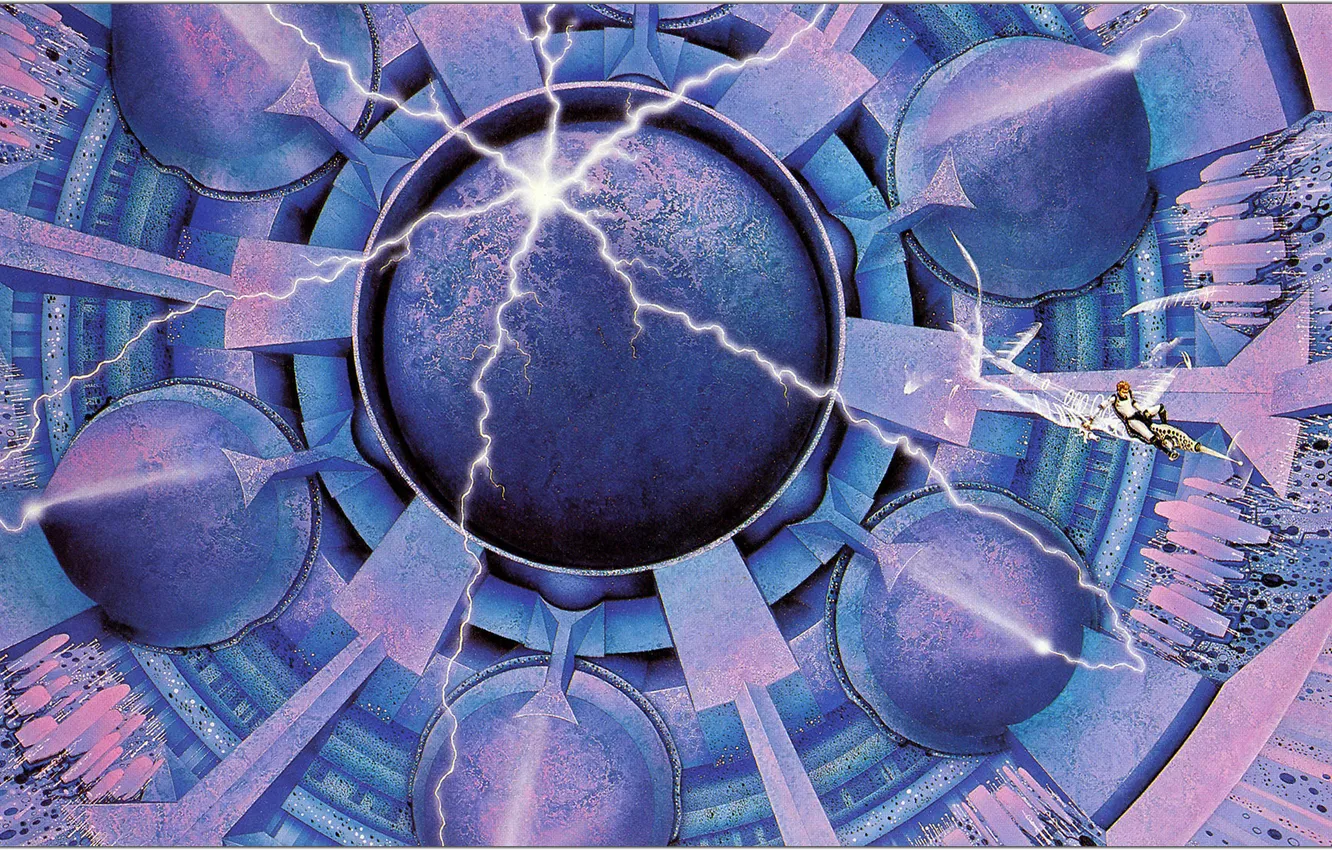 Photo wallpaper future, fiction, "Rendezvous with Rama", Jim Burns