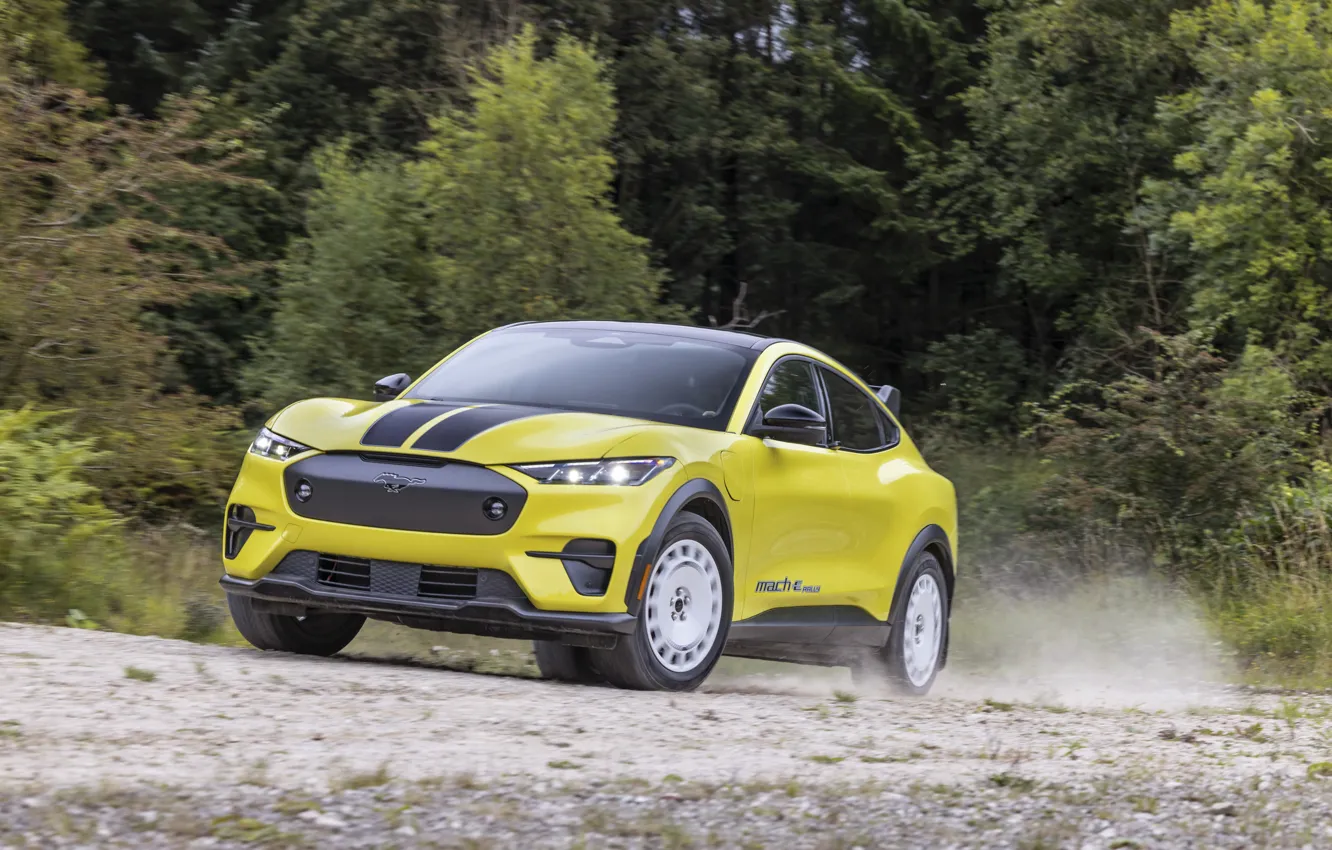 Photo wallpaper Mustang, Ford, Mach-E, Ford Mustang Mach-E Rally