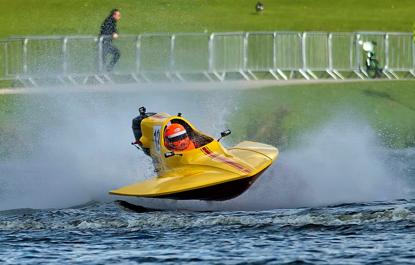 Photo wallpaper race, boat, speed