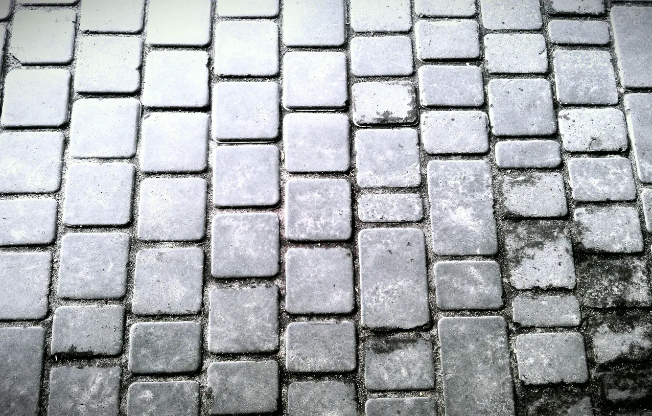 Photo wallpaper road, tile, area