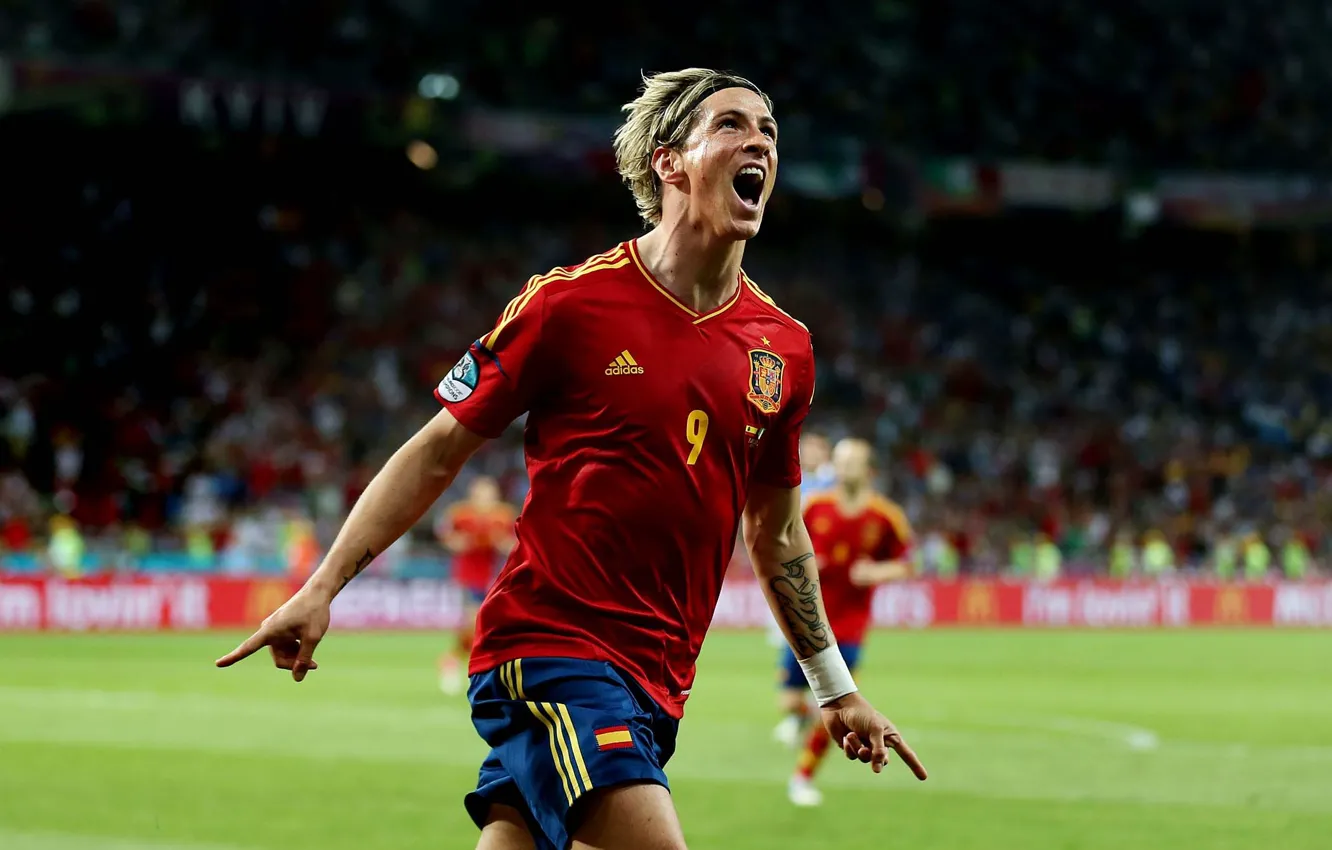 Photo wallpaper football, Euro, 2012, Spain, Torres