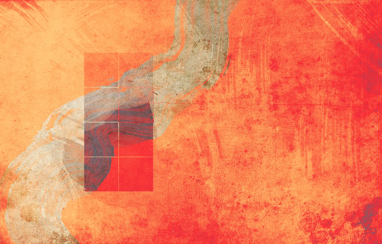 Photo wallpaper line, abstraction, canvas, squares, window, touch