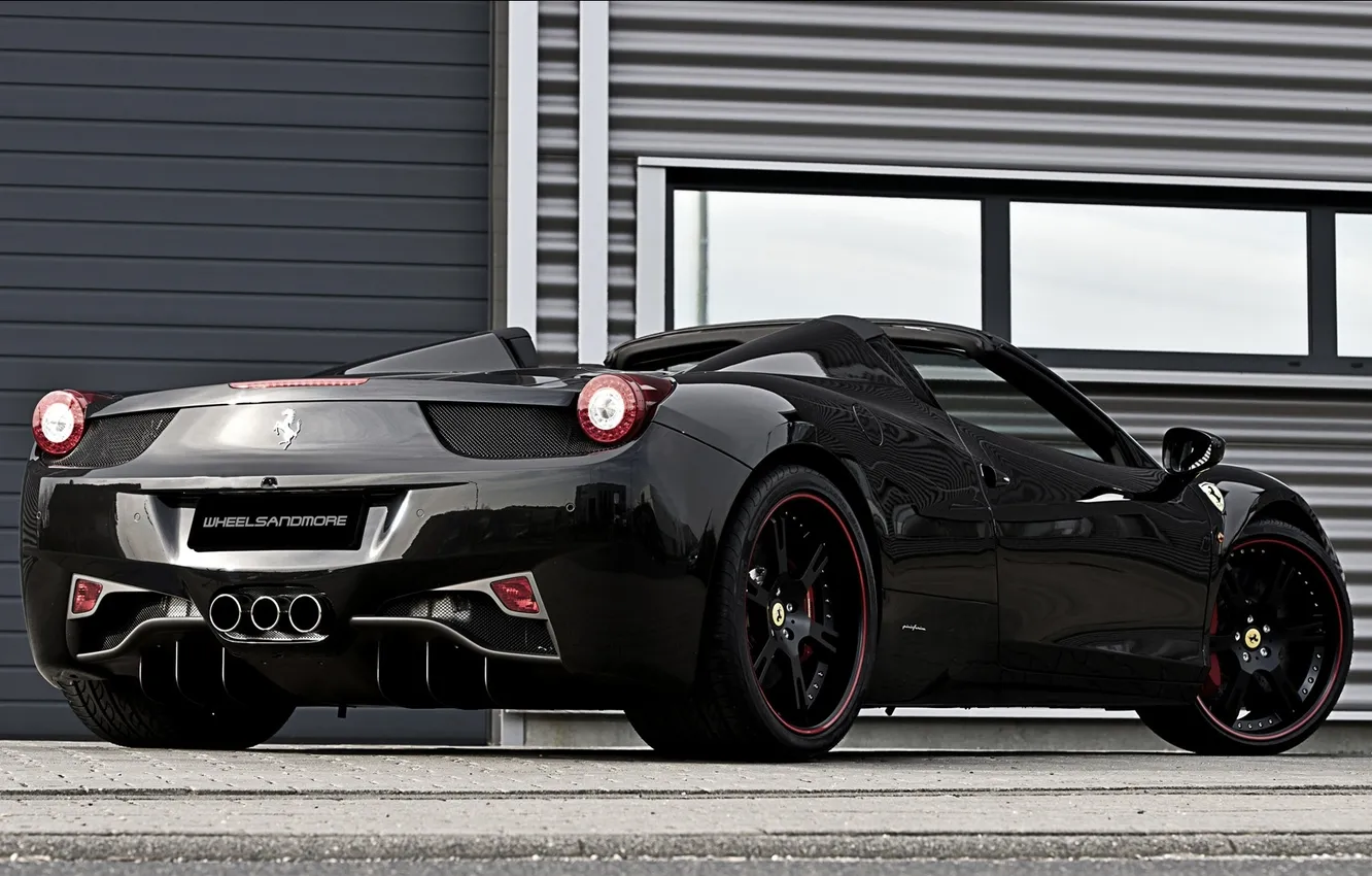 Photo wallpaper background, black, tuning, Italy, Ferrari, supercar, Ferrari, 458