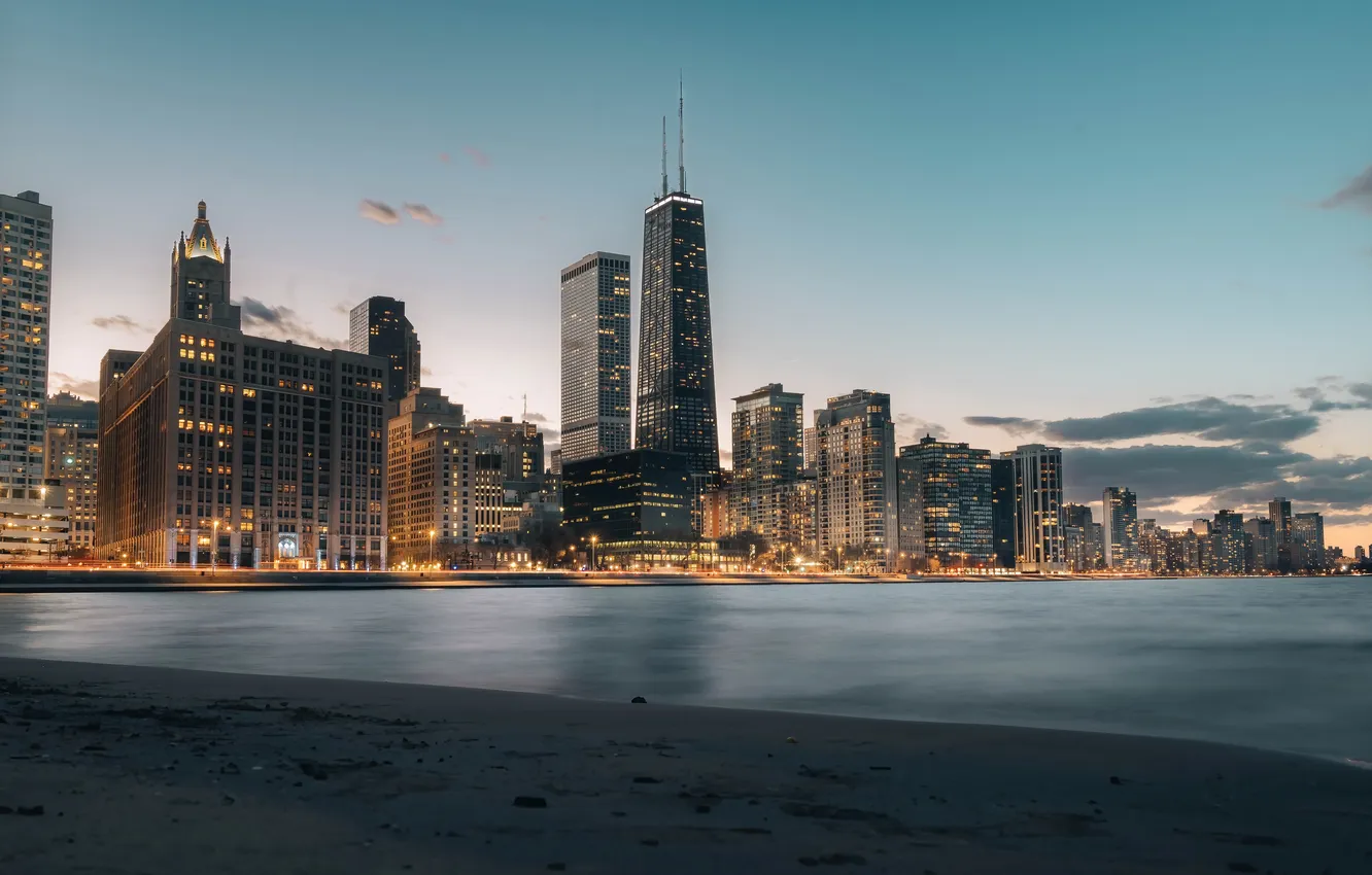 Photo wallpaper the city, USA, Chicago